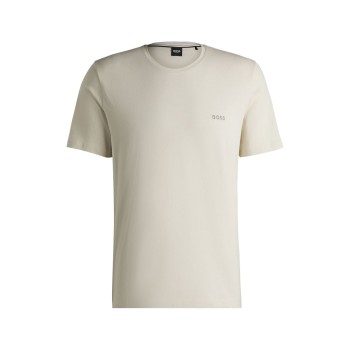 BOSS Mix and Match T-shirt With Logo Offwhite bomuld Large Herre