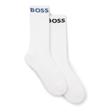 BOSS Strømper 2P RS Sport CC Socks Hvid/Blå Str 39/42 Herre
