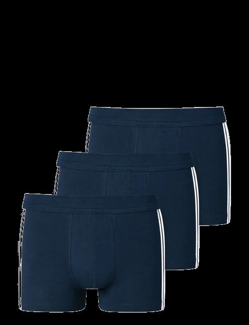 Schiesser | 3-Pack Of Shorts, Dark Blue Stripes - 95/5 | L