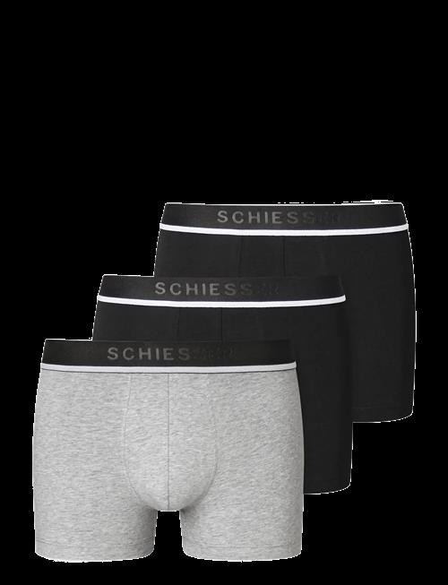 Schiesser | 3-Pack Shorts With Woven Elastic Waistband, Multi-Colored - 95/5 | L