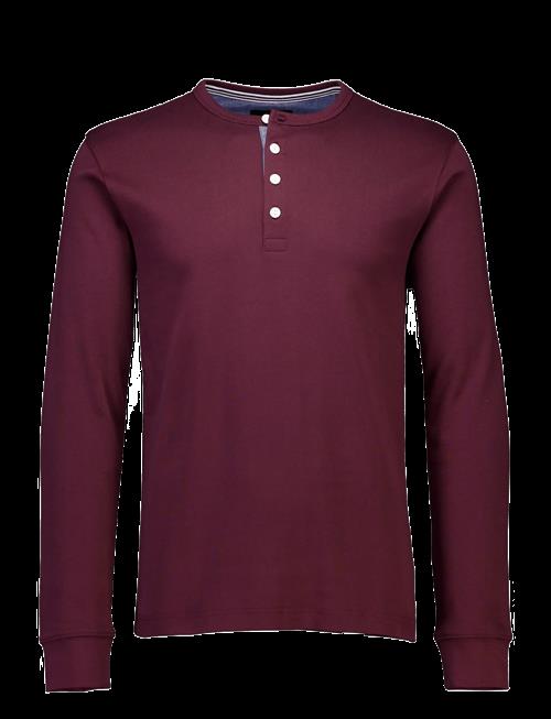 Lindbergh | Solid Gradad W Contrast Fabric L/S | S