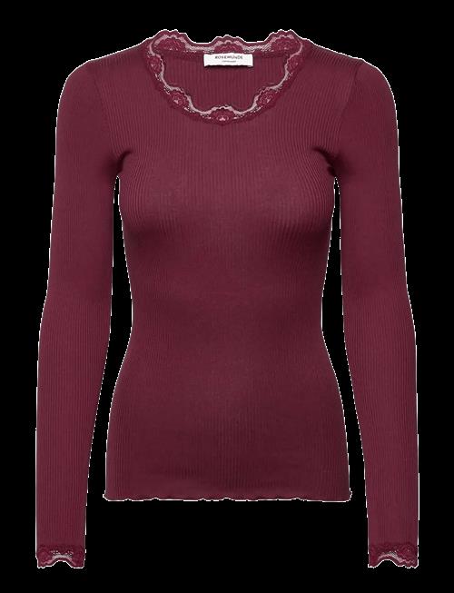 Rosemunde | Rwbabette Silk Ls Lace T-Shirt | XS