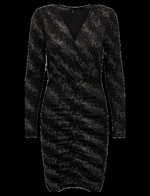 ONLY | Onlnew Pella L/S Wrap Foil Dress Jrs | L