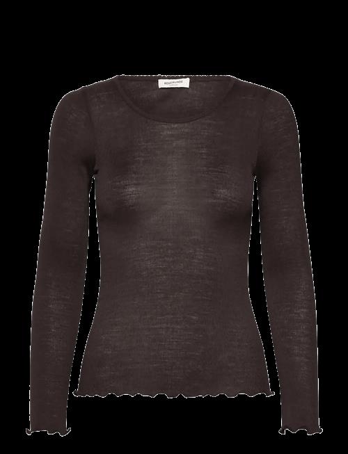 Rosemunde | Rwburlington Wool Ls O-Neck T-Shirt | M