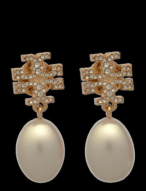 Tory Burch | Moondance Pearl And Pavé Drop Earrings | ONE SIZE