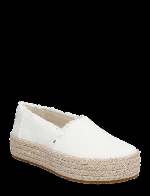 TOMS | White Canvas Fray Wm Valcia Esp | 41