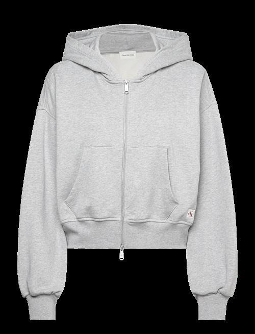 Calvin Klein Jeans | French Terry Woven Label Fz Hood | S