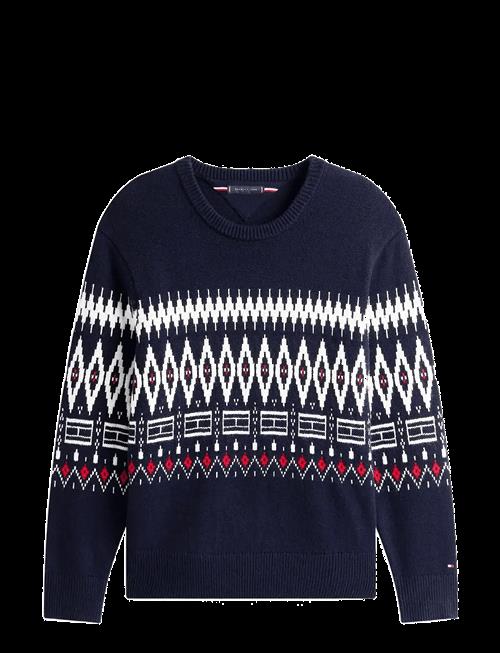 Tommy Hilfiger | Placed Fairisle Wool Blend Crew | L