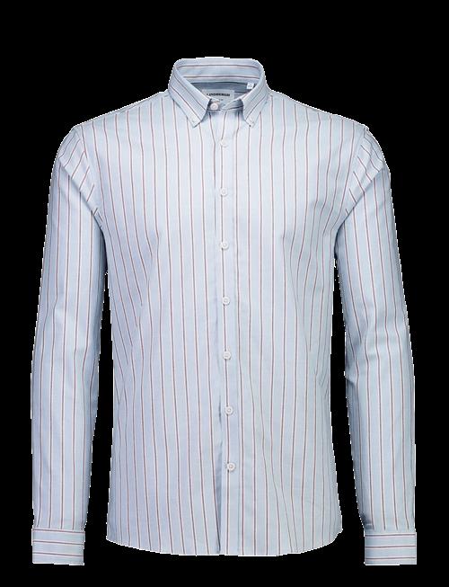 Lindbergh | Striped Superflex Oxford L/S | L