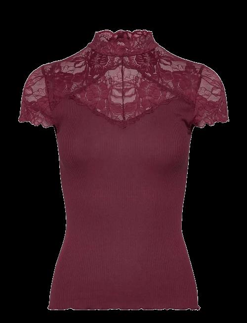 Rosemunde | Rwbeatha Silk Capsleeve Lace T-Shir | L