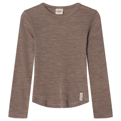 Kuling Canberra Langærmet Bluse I Uld Light Brown Melange  Light Brown Melange-110/116 cm Uld Brun  110/116 cm  unisex