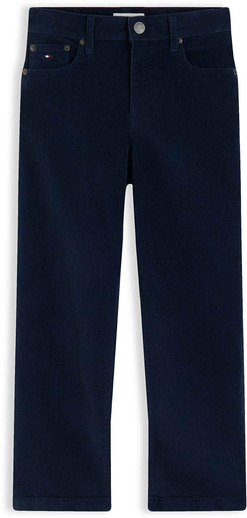 Tommy Hilfiger Cordbukser I Afslappet Pasform Dark Blue  Dark Blue 5 Y  Blå  5 år  Drenge, Piger