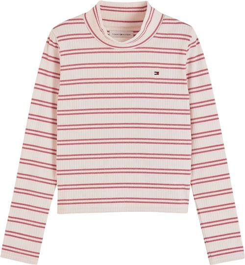 Tommy Hilfiger Langærmet Bluse Med Ribkant Off White Stripe  Off White Stripe 4 Y  Hvid  4 år  Drenge, Piger