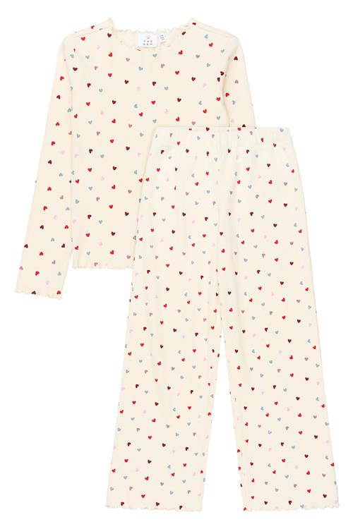 The New Verina Rib-sæt Gardenia  Gardenia  3-4 Y  Hvid  3-4 år  Piger
