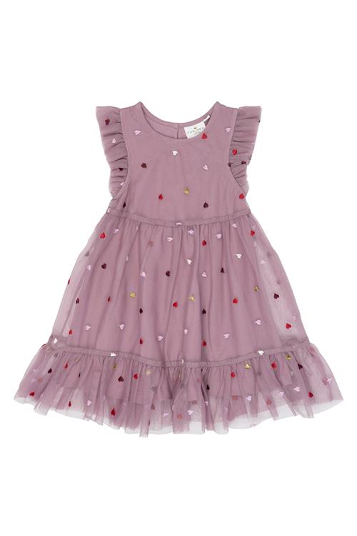 The New Siblings Vadia Kjole Elderberry  Elderberry   86 cm  Lilla  86 cm  Piger