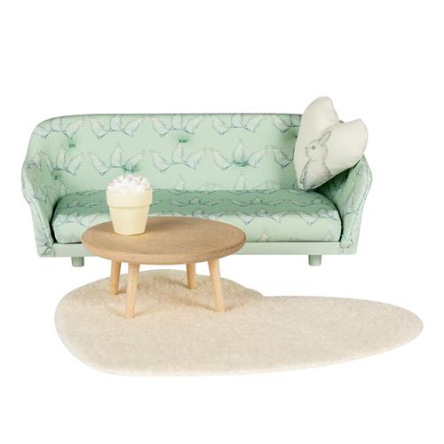 Lundby Living Room Set Green Green One Size  Grøn  One Size 3+ Years Drenge, Piger