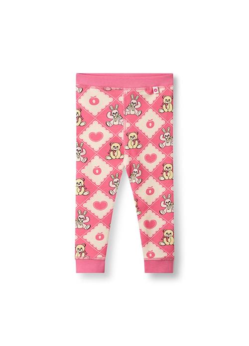 Småfolk Elstar Baby Leggings With Teddy Bears Rosewood 68 cm  Lyserød  68 cm  Piger