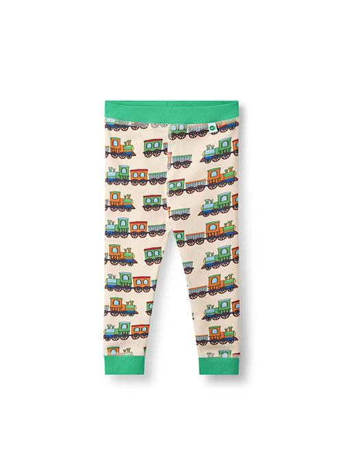 Se Småfolk Elstar Baby Leggings With Trains Seal 62 cm  Grøn  62 cm  Drenge, Piger hos Babyshop