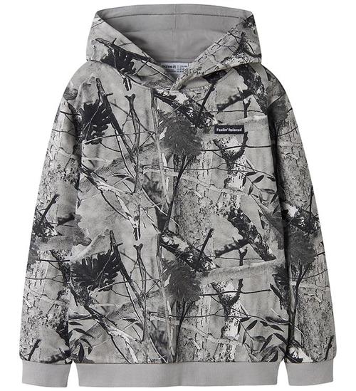 Name it Hættetrøje - NkmRasse - Charcoal Gray