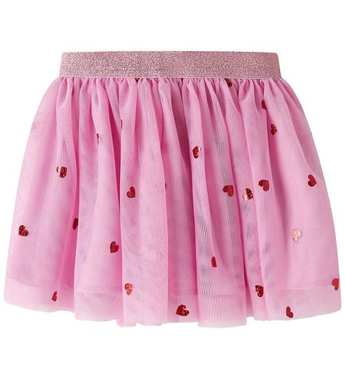 Name It Nederdel - Tyl - NmfVabos - Full Blooming Pink/Small Hea
