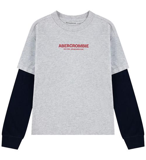 Abercrombie & Fitch Bluse - Light Grey Heather