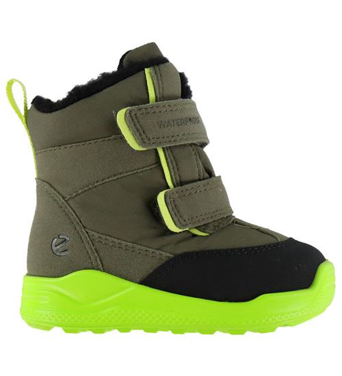 Ecco Vinterstøvler - Tex - Urban Mini - Sort/Tarmac/Lime Punch