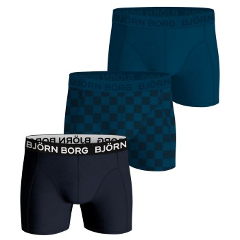 Björn Borg 3P Bamboo Cotton Boxers Sort/Blå XX-Large Herre