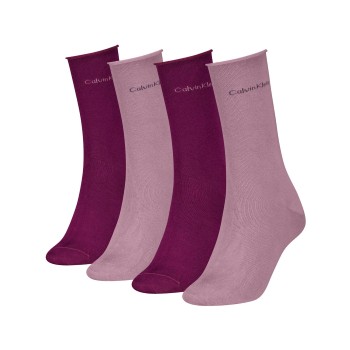 Calvin Klein Strømper 4P Women Classic Sock Gift Box Blomme One Size Dame