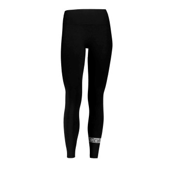 Calvin Klein Women Logo Stripe Leggings Sort polyamid Large Dame