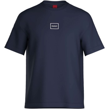 HUGO Laze T-Shirt Marineblå bomuld Large Herre