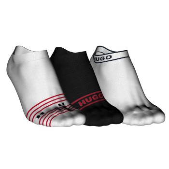 HUGO Strømper 3P Nautical Ankle Socks Rød/Sort Str 43/46 Herre