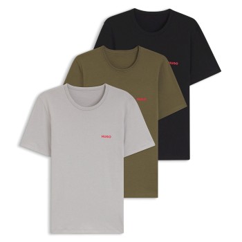 HUGO 3P Triplet T-Shirt Flerfarvet-2 bomuld X-Large Herre