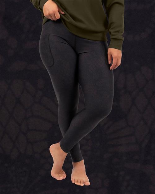 Signature Dark Lace Floral Leggings