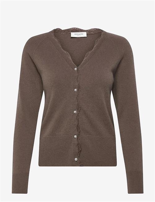 Rosemunde | Rwlaica Cashmere Ls V-Neck Lace Cardigan | L