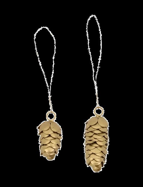house doctor | Christmas Ornament, Hdcone, Gold | 6.5X4.7X1CM