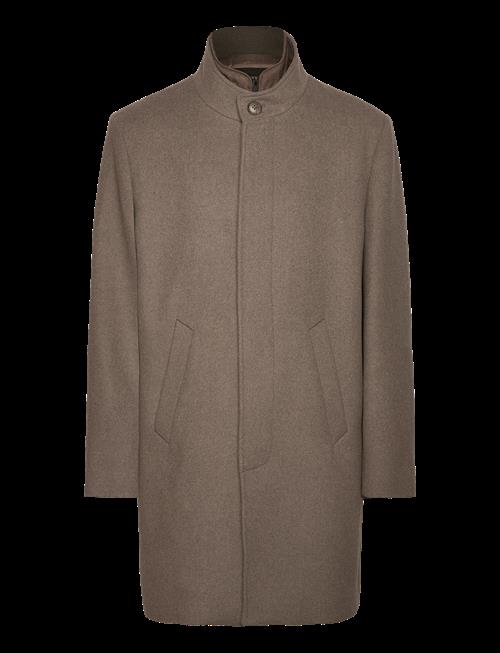 Lindbergh Black | Detachable Collar Wool Coat | XXL