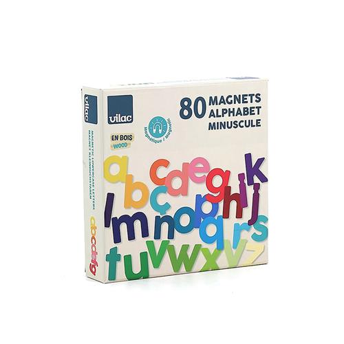 Vilac Magnetbogstaver – Små Bogstaver (international) Multicolor  Multicolor-OS  Hvid  One Size 3-8 Years Drenge, Piger