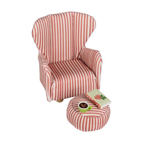 Lundby Reading Corner Red Red One Size  Rød  One Size 3+ Years Drenge, Piger