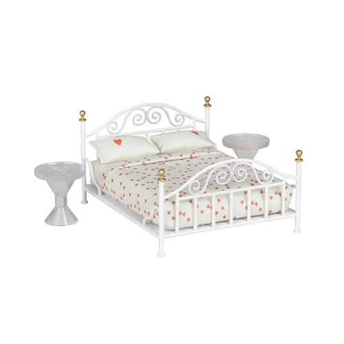 Lundby Classic Bed White White One Size  Hvid  One Size 3+ Years Drenge, Piger