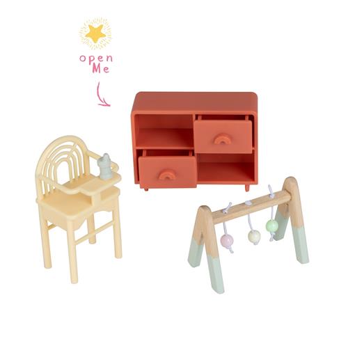 Lundby Baby Room Red Red One Size  Rød  One Size 3+ Years Drenge, Piger