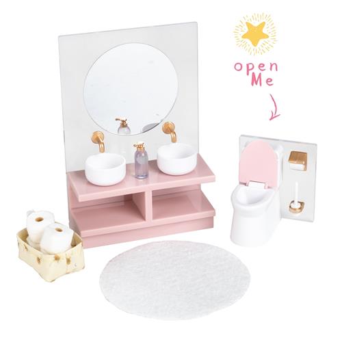 Lundby Sink & Toilet Pink Pink One Size  Lyserød  One Size 3+ Years unisex