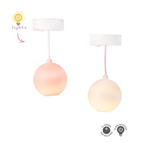 Lundby Rice Paper Lamps White White One Size  Hvid  One Size 3+ Years Drenge, Piger