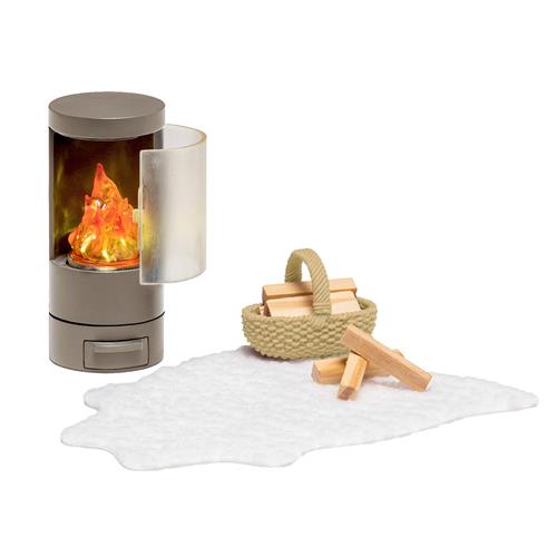 Lundby Fireplace Grey Grey One Size  Grå  One Size 3+ Years unisex