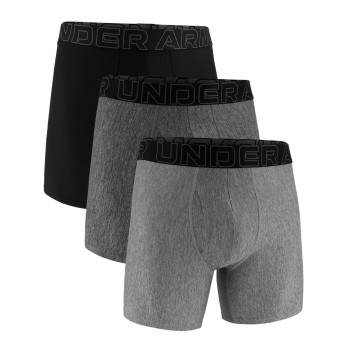 Under Armour 3P Performance Tech Solid 6in Boxers Grå/Sort polyester XX-Large Herre