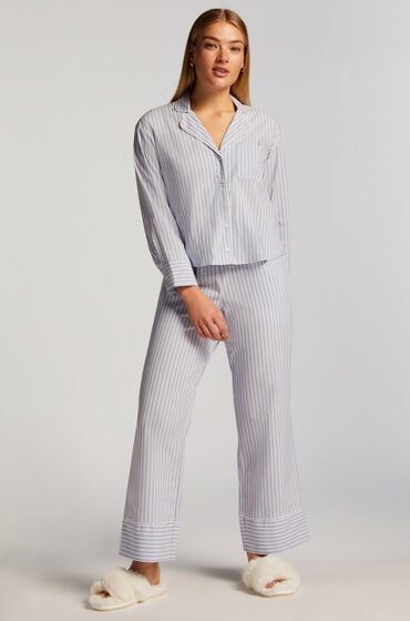 Hunkemöller Pyjamasbukser Bomuld Blå