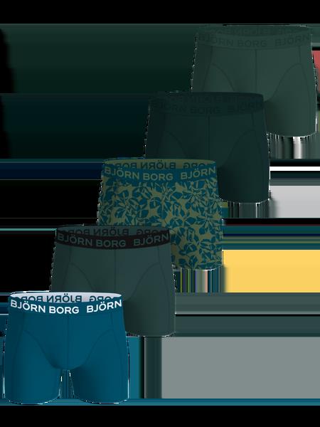 Björn Borg Cotton Stretch Boxers 5-pack Blå, L