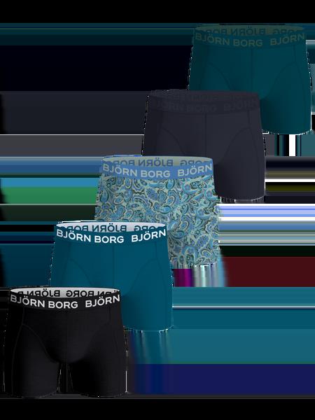 Björn Borg Cotton Stretch Boxers 5-pack Sort, L