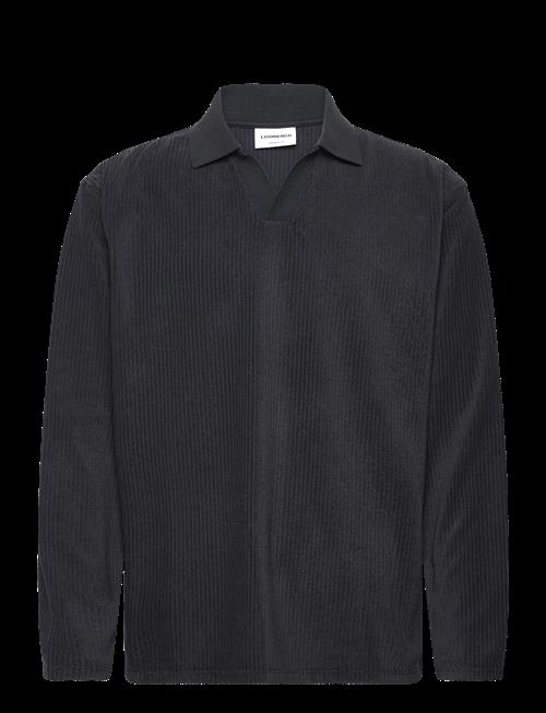 Lindbergh | V-Neck Jacquard Polo L/S | XL