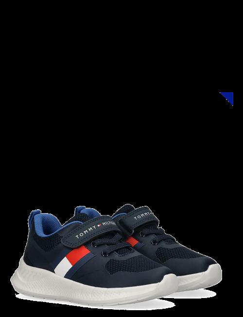 Tommy Hilfiger | Tommy Hilfiger Flag Low Cut Lace-Up/Velcro Sneaker | 28