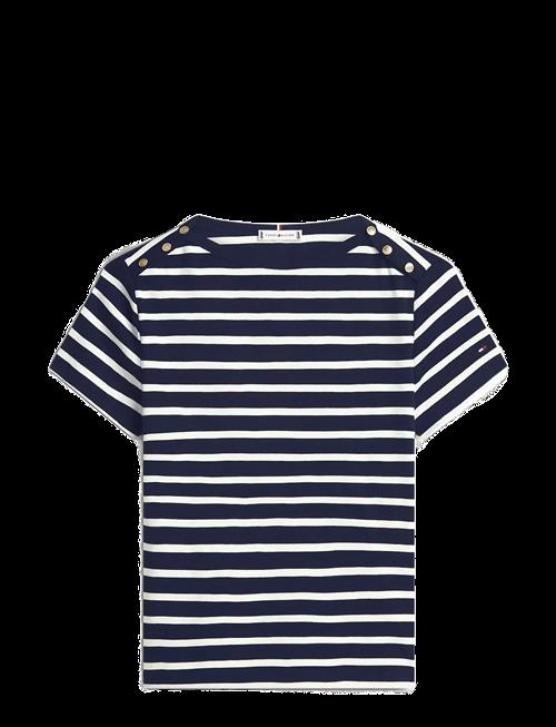 Tommy Hilfiger | Gold Button Slim Ss Tee | S